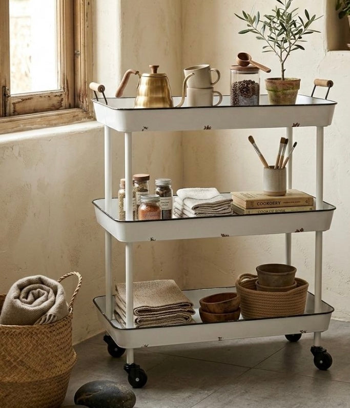 CARRO BAR TRES REPISAS LATON