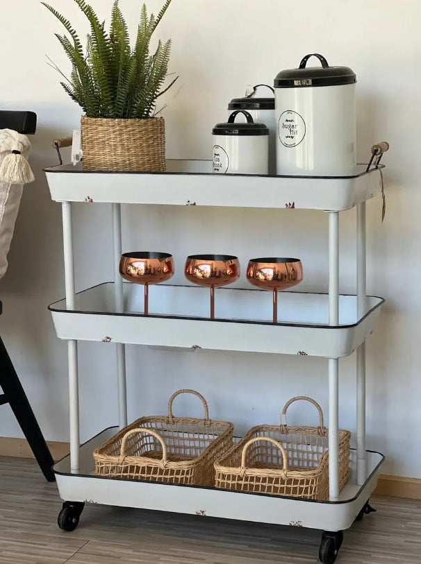 CARRO BAR TRES REPISAS LATON