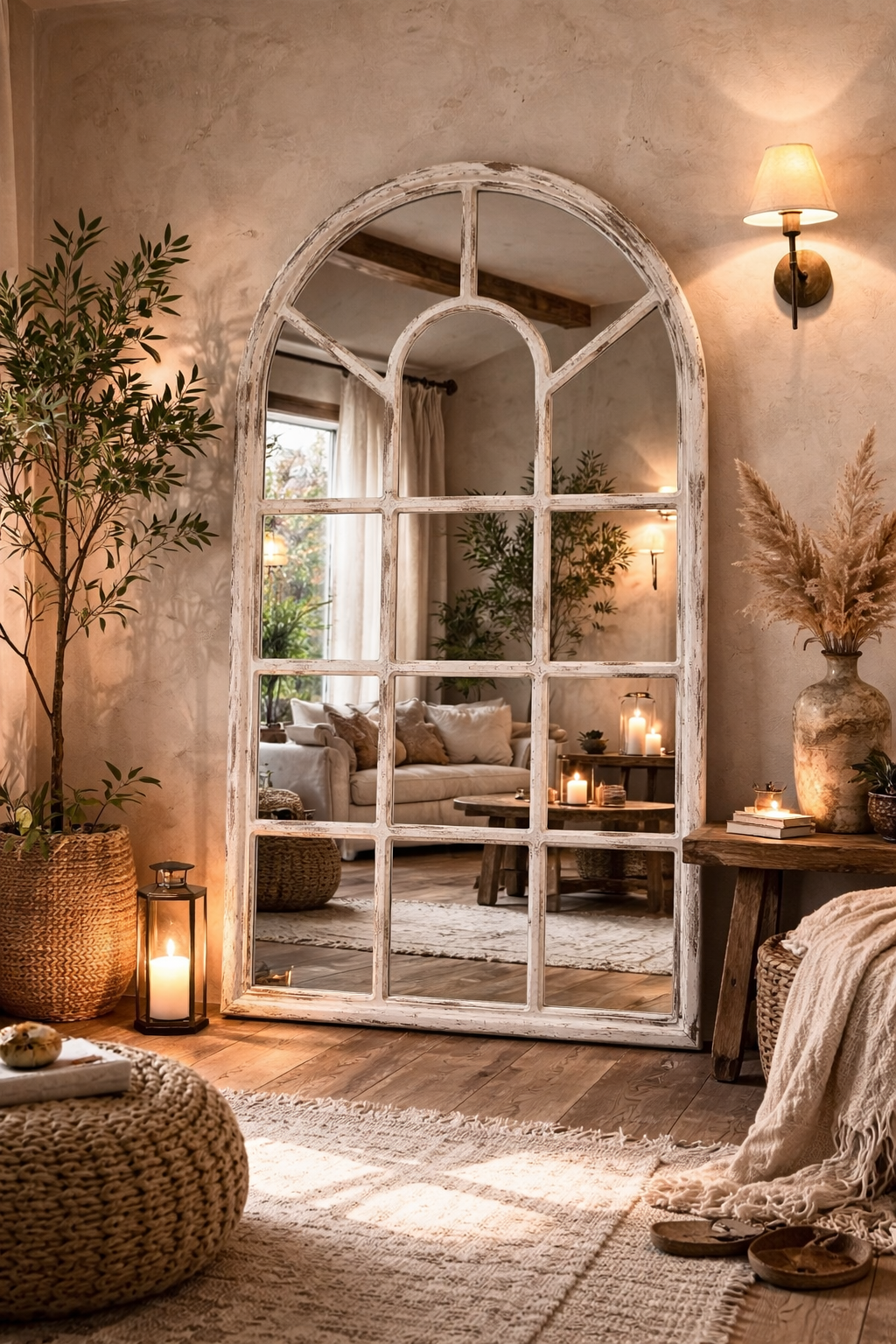 ESPEJO ARCO MADERA XL